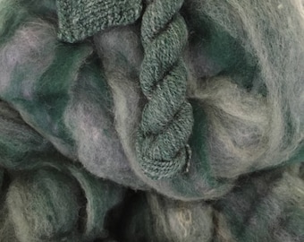 The Mighty Mack - appx. 8 ounces - Wool and Mohair Roving