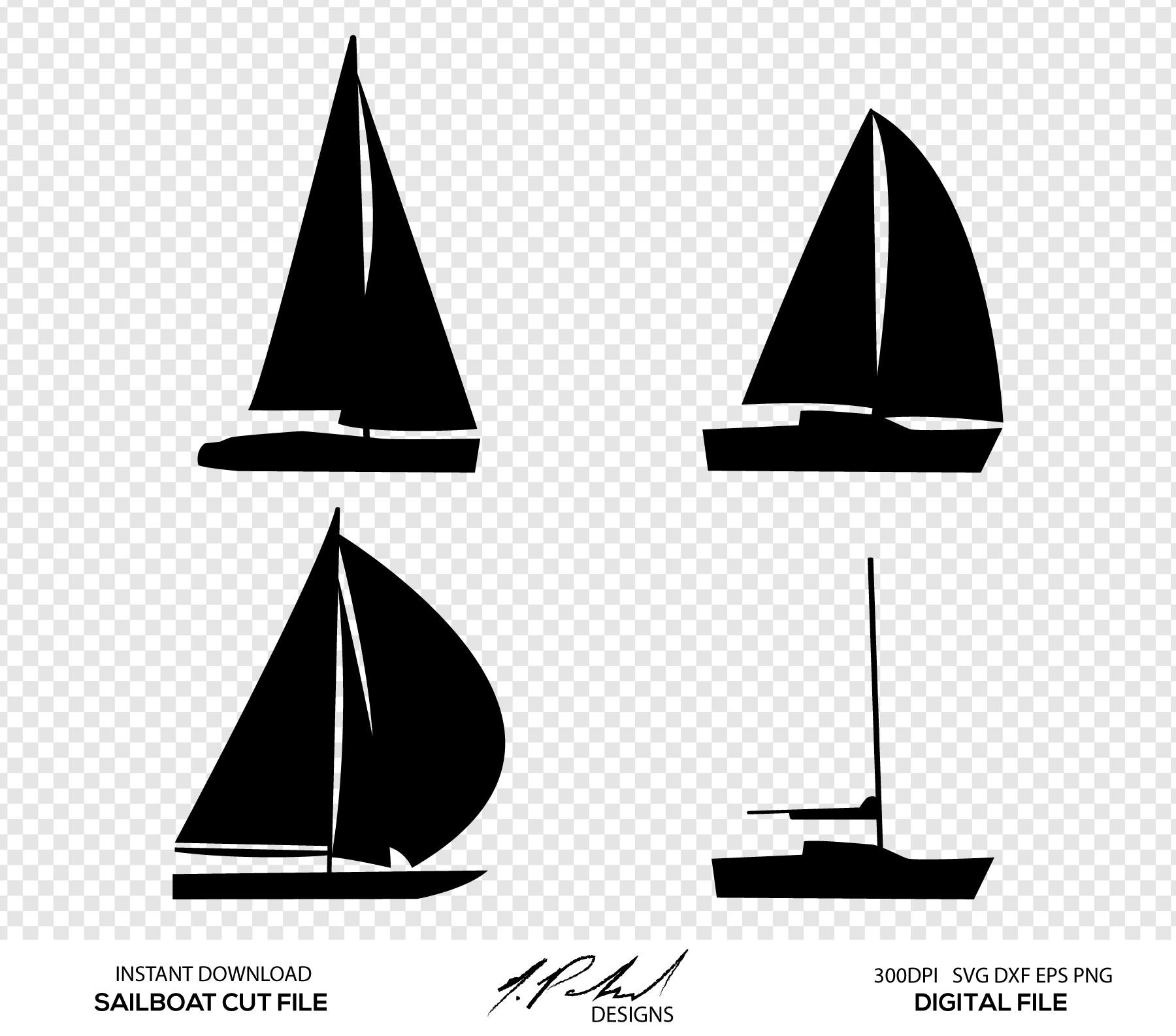 Download Sailboat Digital Cut Files Digital Files Sailboat SVG