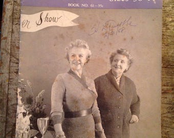 Vintage 1957 Bernat Handicrafter Knitting Pattern Book 61