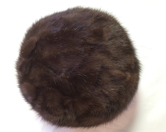 Item 1: Vintage Mink Pill Box Hat Pillow
