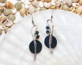 Navy Blue Earrings, Dark Blue Earrings, Indigo Blue Jewelry, Unique Earrings, Crystal Earrings, Blue Dangle Earrings, Dangly Earrings