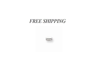 Sterling Silver 6 x 3mm Polished Oval Bead