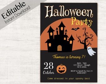 halloween party invites