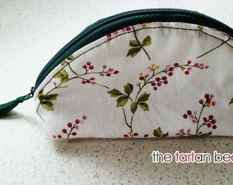 small "dumpling" pouch - floral spray print