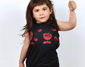 T-shirt baby girl Carnation Print-t-shirt child print CLÁVELES