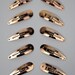 40mm or 50mm Gold Snap Hair Clip With Hole - Sleepy Bendies