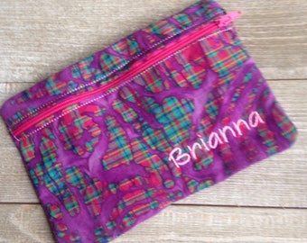Personalized Zipper Pouch