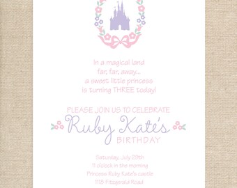 Floral Princess Invitation