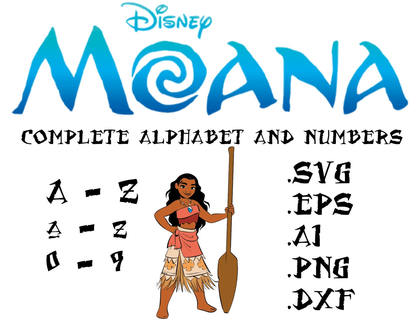 moana complete alphabet in svg ai eps dxf png instant