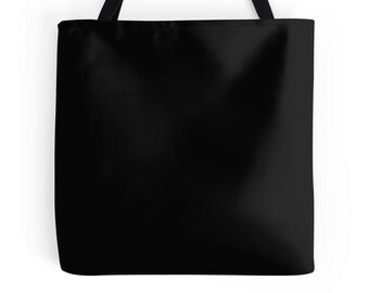 Basic Black Tote Bag, Black Bag, Basic Black Purse, Black Tote Bag, Basic Black Bag, Black Book Bag, Solid Black Tote, Solid Black Purse