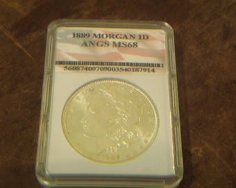 ANGS MS-68 1889 Morgan Silver Dollar