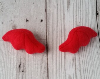 Devil Wing Plush Kawaii Hair Clips