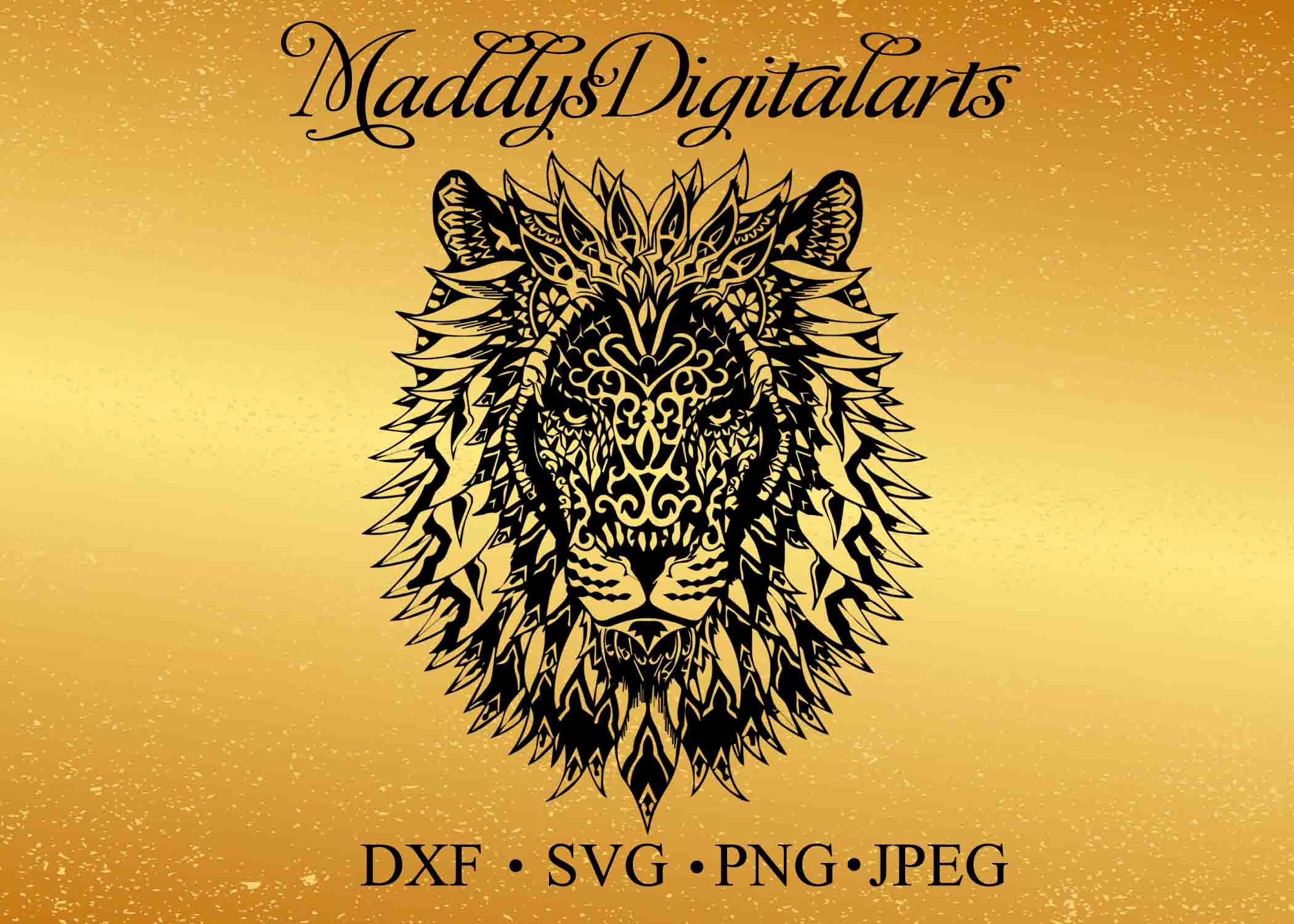 Download Lion Mandala / Mandala SVG / Lion Decal / Lion Sticker / Lion