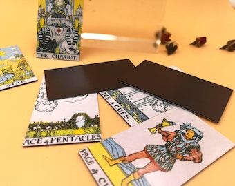 Tarot gift 22 Magnets Rider Waite Major Arcana RWS Tarot Cards Magnets Set ; Major Arcana deck, 22 hand cut magnets gift set