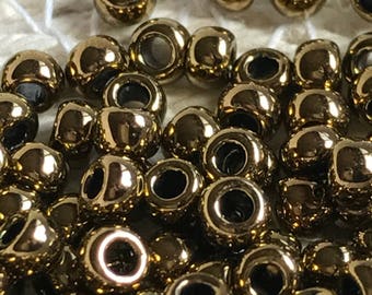 TOHO Round Seed Beads, 8/0 Antique Bronze, (TR-08-223), Qty 20 grams, 3mm Seed Beads