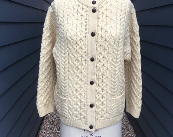 Vintage Irish Sweater // Vintage Sweater // Vintage Irish Cardigan // Vintage Cardigan