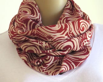 Silk Infinity Scarf, Silk Scarf, Neck scarf