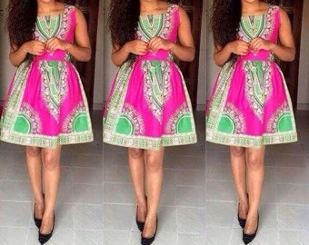 pink and green dresses cocktail