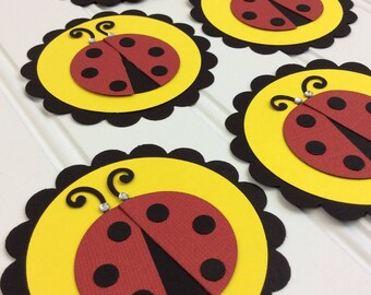 Ladybug Decor, Ladybug Party, Ladybug Birthday Party, Ladybug Tags, Ladybug Labels (Set of 6) - Birthday Party DIY