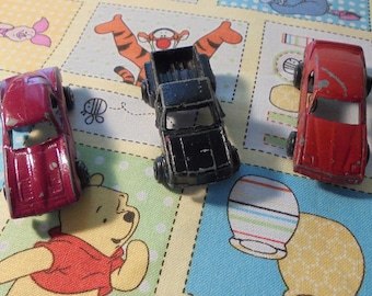Tootsie Toy Cars,Two Tootsie Toy Cars,One Truck Hong Kong,Vintage,1960's Metal,Die Cast,Miniature Vehicle,Collectible,Father Day,Nursery,