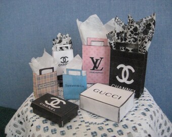 Sale Barbie Doll Accessories, Barbie Shopping Bags and Boxes