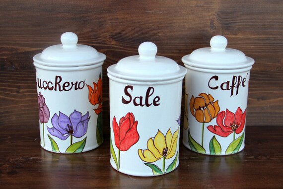 Barattoli cucina Vasetti contenitori Set di barattoli Sale Barattoli cucina Vasetti contenitori Set di barattoli Sale