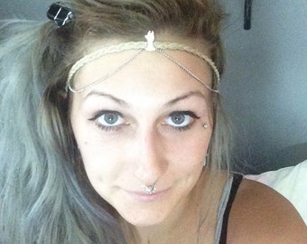 Bone and chain headpiece