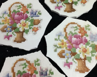 6 Mosaic Supply Petit Point Broken China Mosaic Focals
