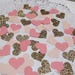 Wedding Hearts Confetti Rose Gold Glitter, Pink & Blush Elegant Heart Confetti - Showers - Table Scatter - Weddings -