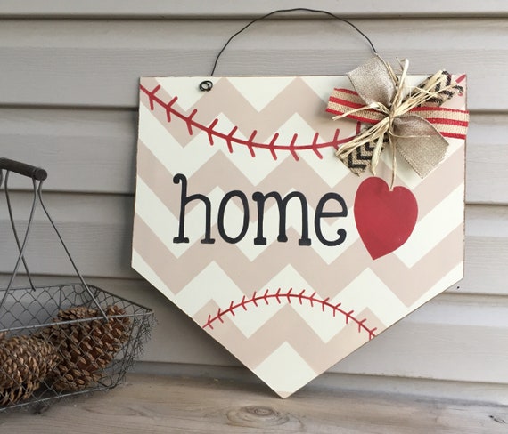 Baseball Door Hanger - Home Plate