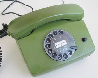 vintage phone vintage Telephone rotary phone Retro Home decor Old Phone Retro phone Soviet Phone Hotel Phone Rare Phone old desk phone