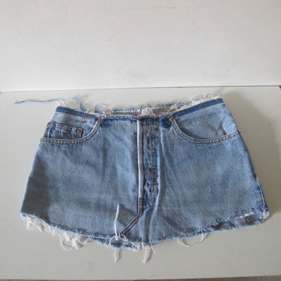 vintage LEVI's mini skirt jeans denim re/made Re/done