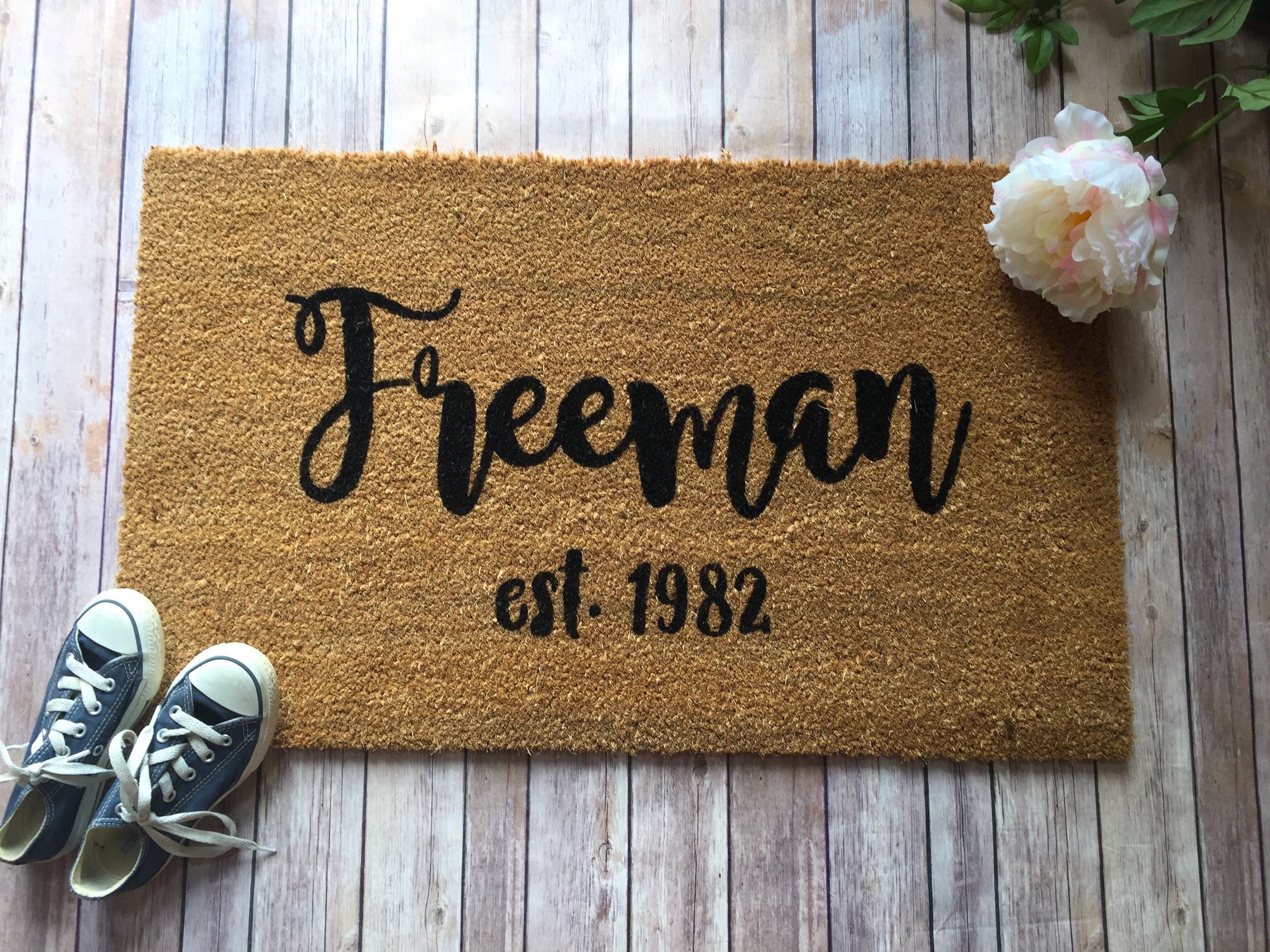 Personalized doormatDoor matdoormatCustom doormathand