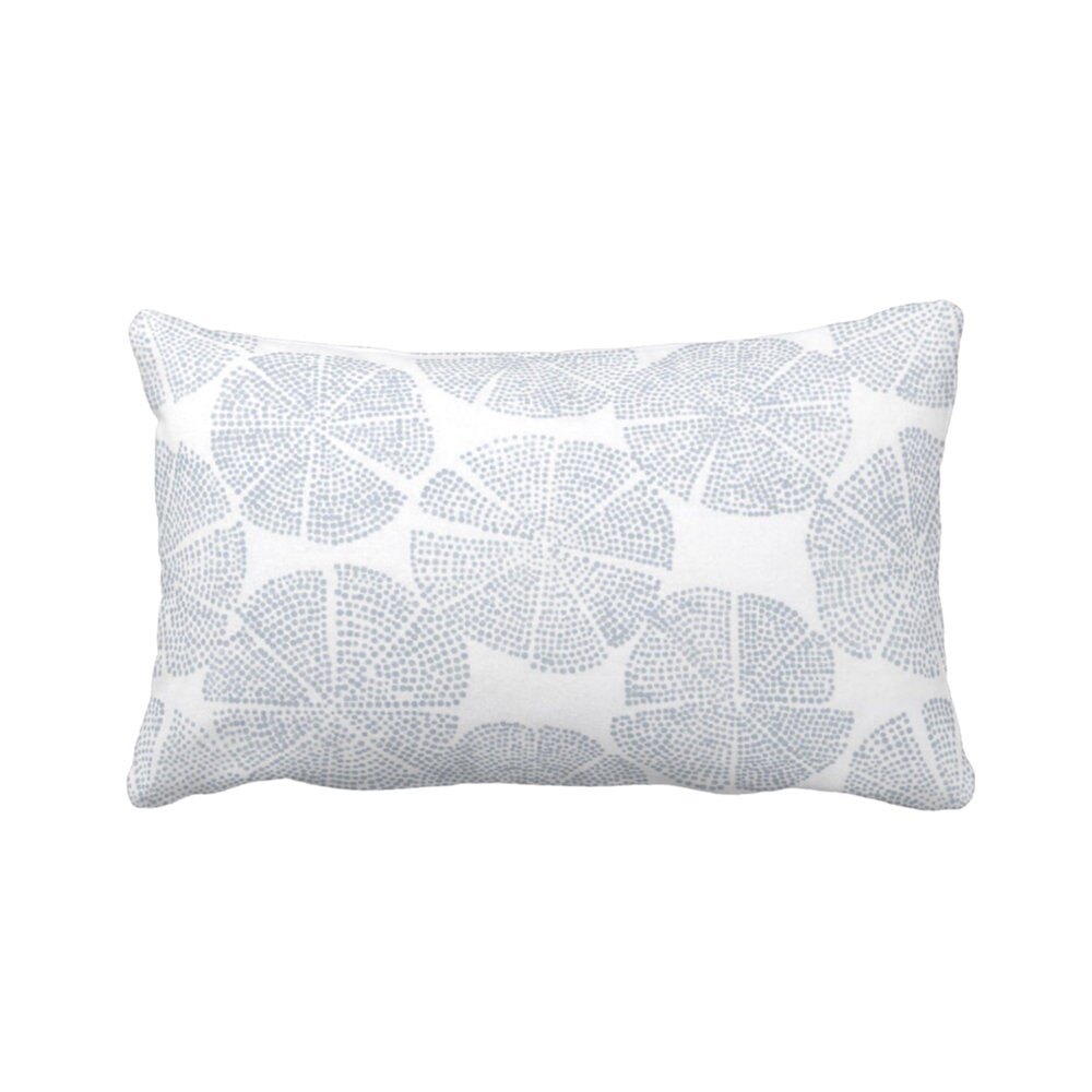 Blockprint Fl Throw Pillow Cover Chambray White 14 X 20 Lumbar Blockprint Fl Throw Pillow Cover Chambray White 14 X 20 Lumbar Outdoor Indoor Pillows Covers Light Blue Block Batik Medallion Print