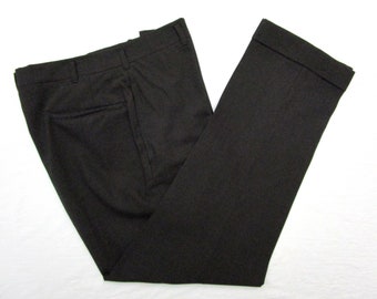 Vintage 60s Mod Brown Dress Pants 31 W MINT