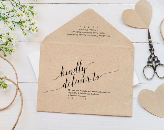printable envelope template for 5x7 card