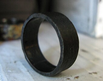 Black Mens Wedding Band Mens Wedding Ring 8mm Unique Mens Wedding Band Mens Wedding Rings Viking Wedding Ring Mens Wedding Bands Rhodium