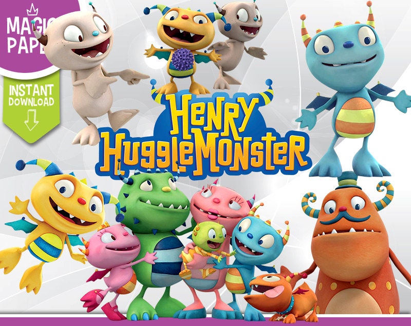 Henry Hugglemonster Clipart Disney Digital 300 DPI PNG