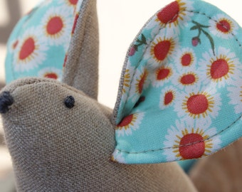 Mouse Pincushion with Crushed Walnut Shells