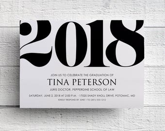 2018 graduation party invitations