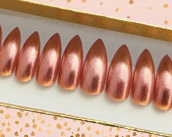 Frosted Pink Extra Long Stiletto Press On Nails | Extra Long Fake Nails | Single Color Nails | Long Nails | Photoshoot Stiletto Model Nails