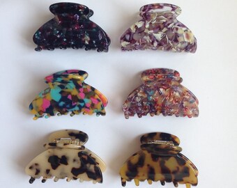 NEW ARRIVAL -more colours -Hand made hair claw 100% acetate