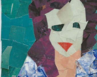 Original ACEO Collage- Sick