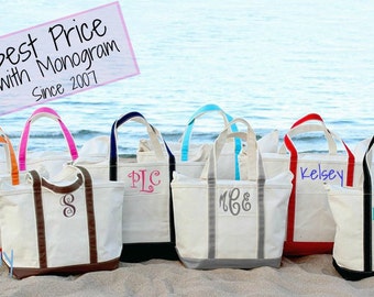 Personalized Bridesmaid tote, Monogram Tote , Personalized Bag, Bridesmiad gift, Bride, Bridal party, Boat tote, Monogrammed