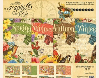 Graphic 45 Seasons 8x8 Paper Pad, SC007753