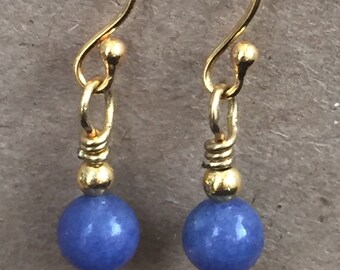 Lapis Lazuli and Gold Earrings