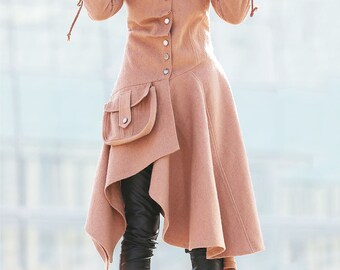 Jacket, Coat, womens jackets, Swing Coat, Asymmetrical coat, winter coat women, asymmetrical swing coat, winter coat, wool coat, coats C180
