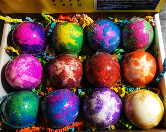 12 Pack, All Girls Box, Jewelry Bath bombs, Bath bomb, Birthday, Jewelry, Shopkins, Tattoos, Trolls, Bath Bomb surprise, fun bath bombs