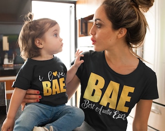 BAE T-Shirts, Best Auntie Ever, I Love BAE, Aunt Shirt
