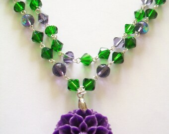 Chrysanthemum Double Strand Necklace- 40/50s Inspired